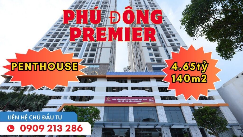 Bán căn hộ Penthouse Phú Đông Premier giá 4.65 tỷ diện tích 140 m2 B-35- 01