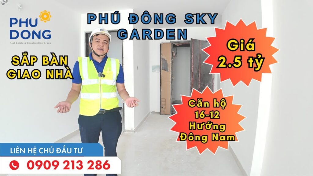 Cần bán căn hộ Phú Đông Sky Garden hướng đông nam 69m2  mã căn 16.12