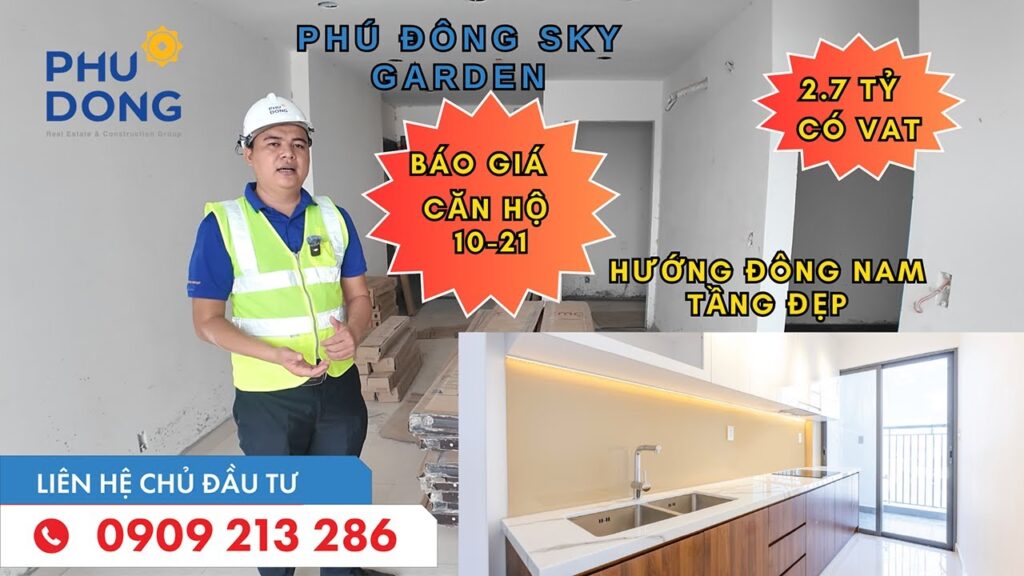 Bán căn hộ Phú Đông Sky Garden hướng đông nam duy nhất của dự án, căn hộ bếp kín sắp bàn giao nhà