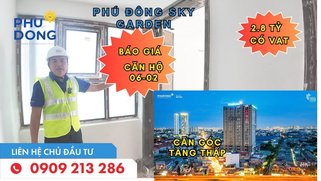 Bán căn hộ Phú Đông Sky Garden căn góc 72m2 tầng 6 mã số 02 giá chỉ 2.8 tỷ