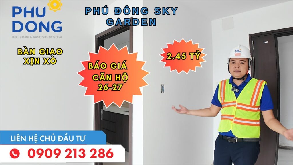 Báo giá căn hộ Phú Đông Sky Garden tầng 26 view thành phố Landmark cực đẹp chỉ 2.43 tỷ