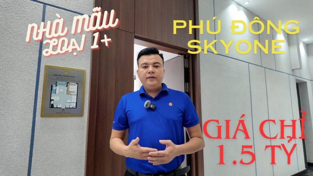 Nhà mẫu Căn Hộ Phú Đông Sky One Loại Căn hộ 1 Phòng Ngủ + và 1 Nhà Vệ Sinh