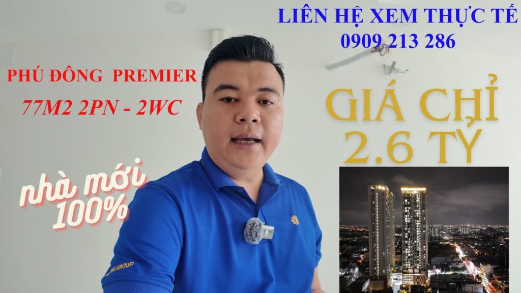 Bán căn hộ A-34-08 Phú Đông Premier 77m2 nhà mới 100% quá đẹp, 2 PN – 2WC