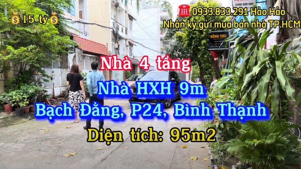 HXH VIP Bạch Đằng, P.24, Bình Thạnh ✔DT: 4 x 24. DTCN: 94.2m2m2