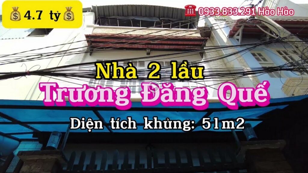 Bán nhà Trương Đăng Quế, P3, Gò Vấp✔Diện tích: 51m2, ngang 5m x 11m