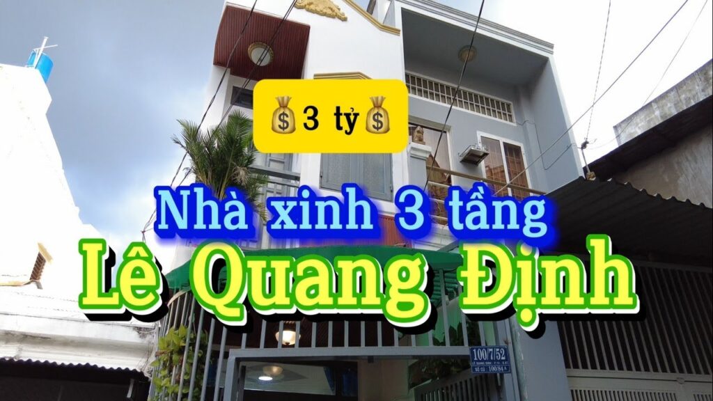 ⛱Bán nhà hẻm 100 Lê Quang Định – P14 – Bình Thạnh ( Sát chợ Bà Chiểu – Thuận tiện đi lại Quận 1 )