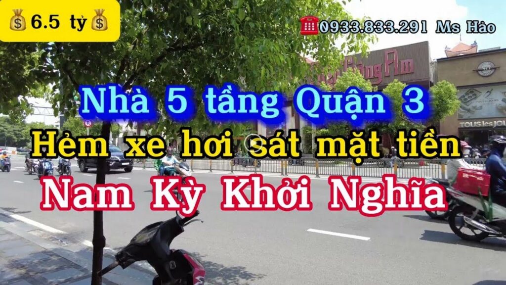 💰Giá 6.5 tỷ💰 Nhà 5 tầng Quận 3,Hẻm xe hơi Nam Kỳ Khởi Nghĩa, P7, Quận 3