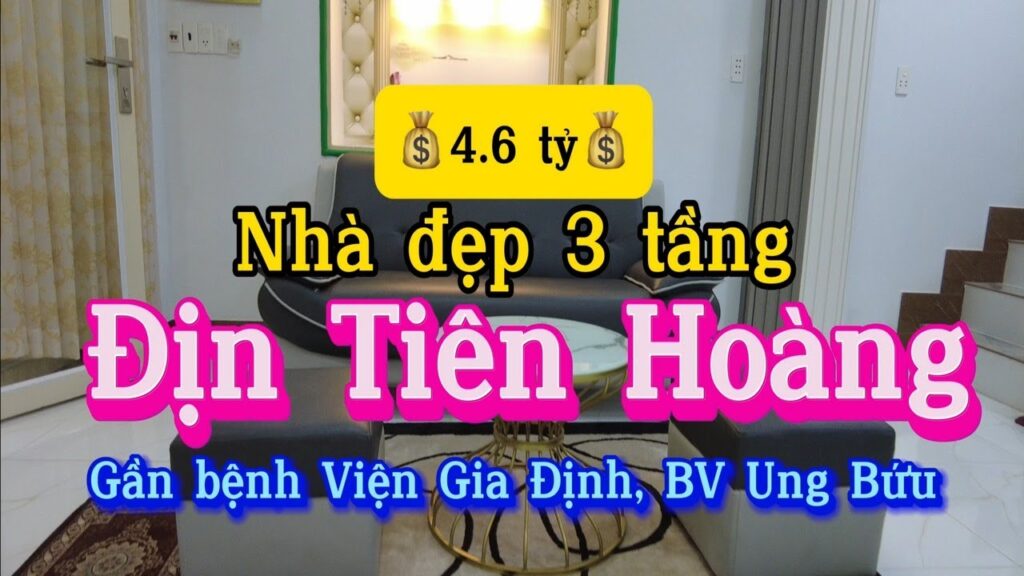 HẠ GIÁ BÁN GẤP NHÀ ĐINH TIÊN HOÀNG – CẠNH CHỢ BÀ CHIỂU.💰 GIÁ CHỈ 4.6 tỷ TL