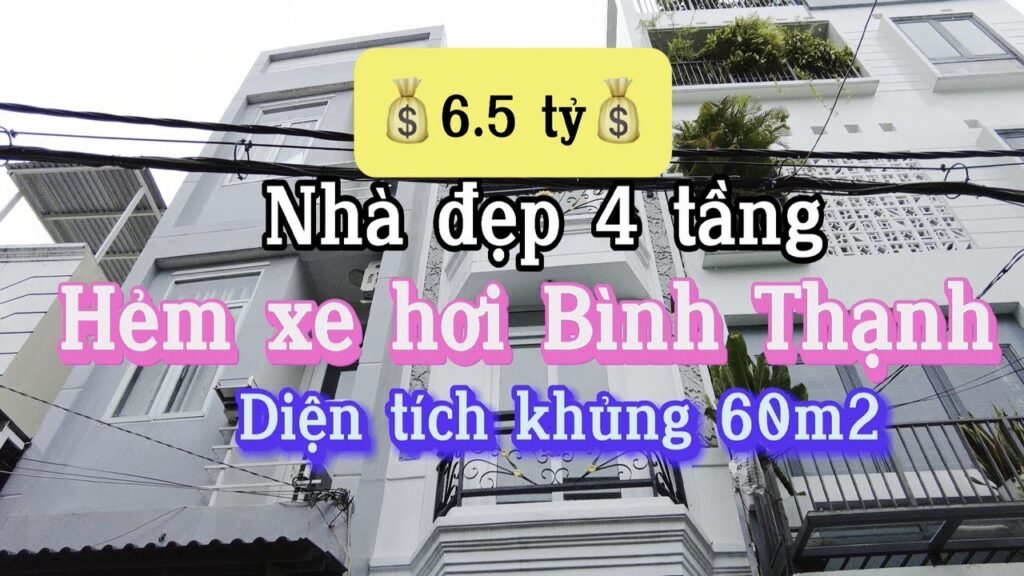 Bán nhà Bình Thạnh hẻm xe hơi Xô Viết Nghệ Tĩnh! Diện tích khủng 60m2, 4 tầng