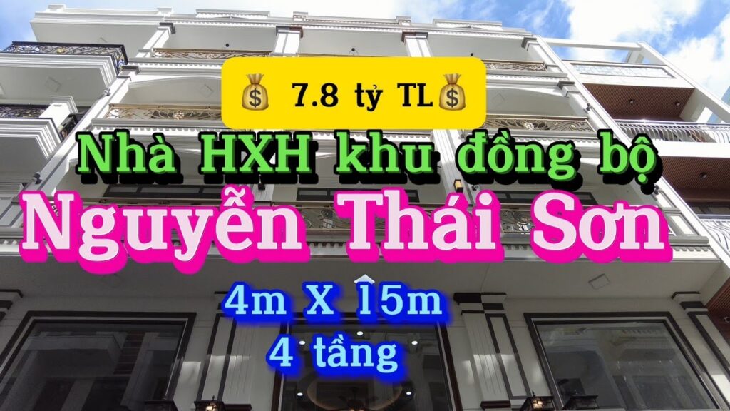 Nhà đẹp khu đồng bộ HXH 382/3 Nguyễn Thái Sơn, Phường 5, Gò Vấp