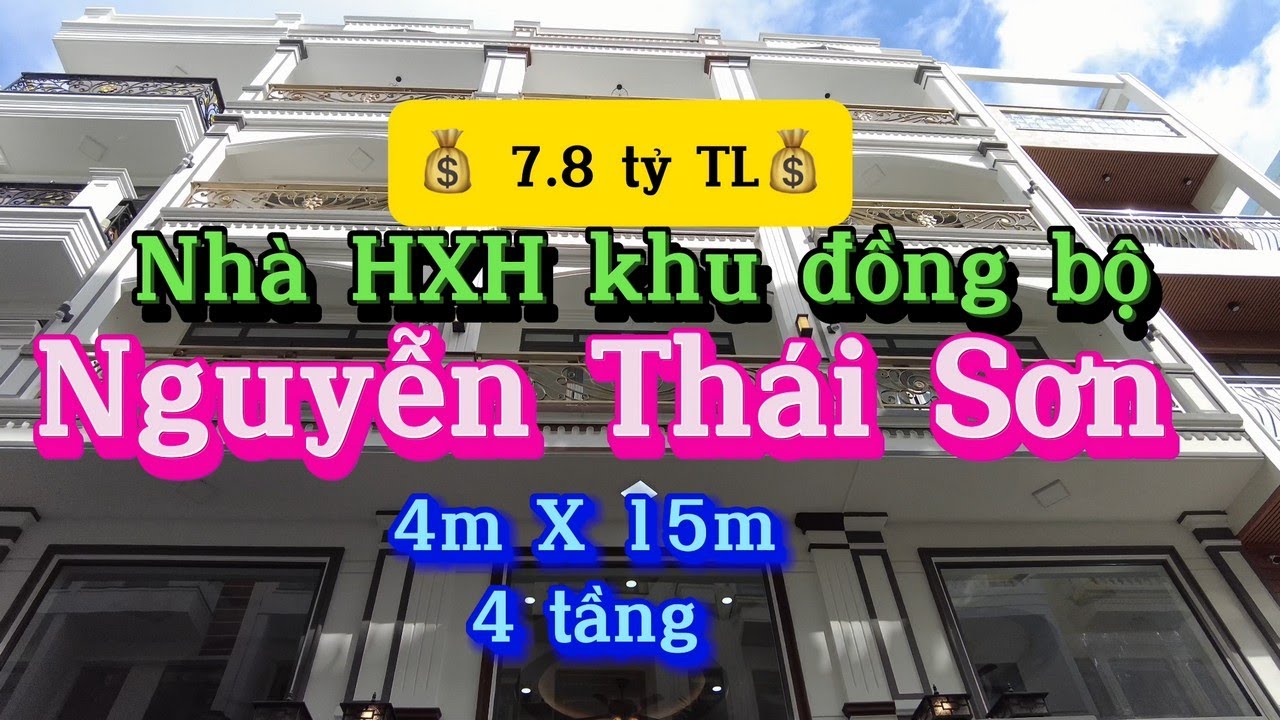 Nhà đẹp khu đồng bộ HXH 382/3 Nguyễn Thái Sơn, Phường 5, Gò Vấp