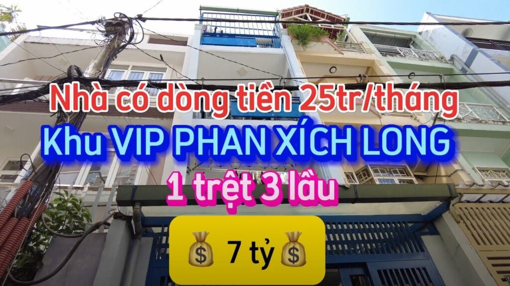 Nhà khu VIP Phan Xích Long, P3, Phú Nhuận ✔️ Diện tích: 43.4m2 ✔️ 1 trệt 3 lầu