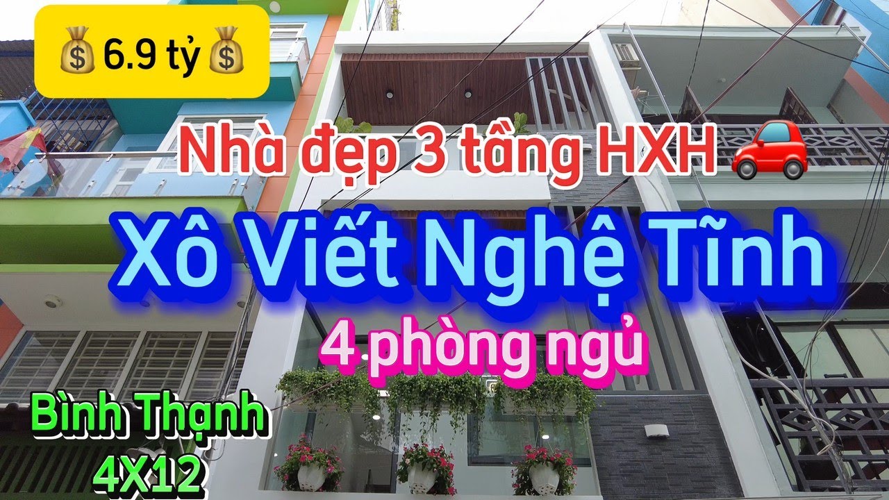 💰 6.95 tỷ💰 – Bán Nhà mới đẹp HXH Xô Viết Nghệ Tĩnh, P26, Bình Thạnh