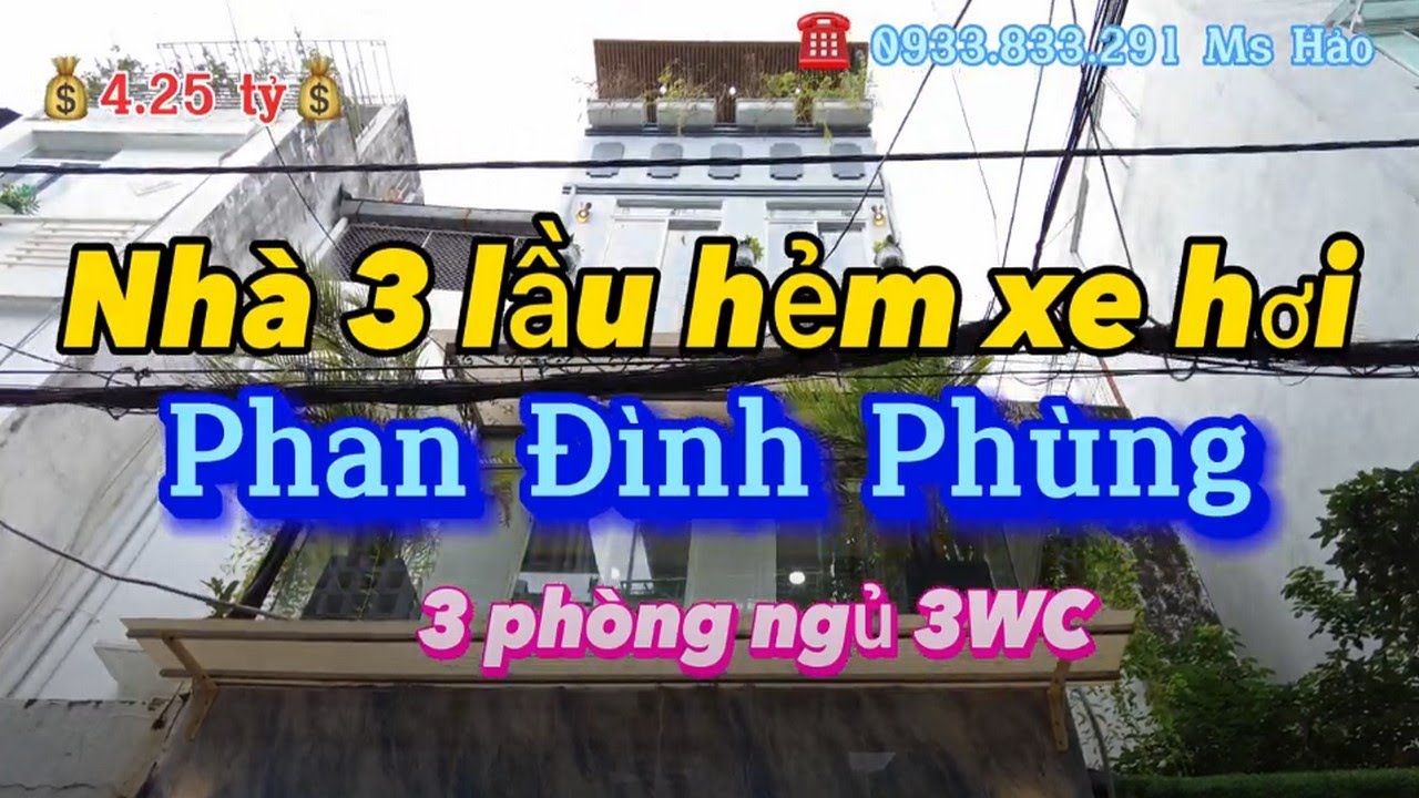 Nhà đẹp 4 tầng Phú Nhuận ,Phan Đình Phùng,  Giá chỉ 4.25 tỷ