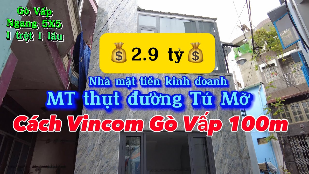 2.9tỷ, 25m2 Mặt tiền kinh doanh Giá Rẻ|Hẻm xe hơi tới nhà, mặt tiền thụt Tú Mỡ cách 100m tới Vincom