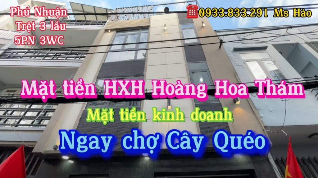 💰 7.39 tỷ 💰 🔴Nhà Hẻm xe hơi 🚘 Hoàng Hoa Thám, P5, Phú Nhuận 🔺️DT 6M x 5.1M vuông vức