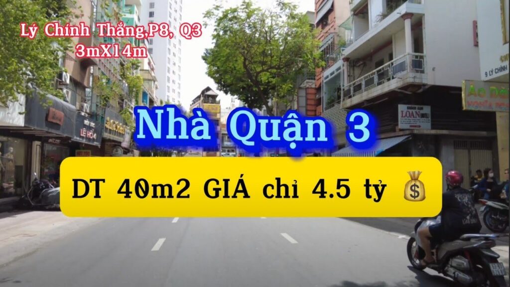Bán Nhà Lý Chính Thắng Phường 9 Quận 3  Dt 3×14   trệt,lầu mới đẹp 2 pn,2wc  Hướng Tây Nam