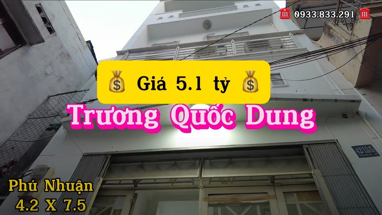 💰 5.1 tỷ 💰 Bao Giá Toàn Thị Trường Không còn căn nào ngon hơn| Bán nhà Trương Quốc Dung, Phú Nhuận
