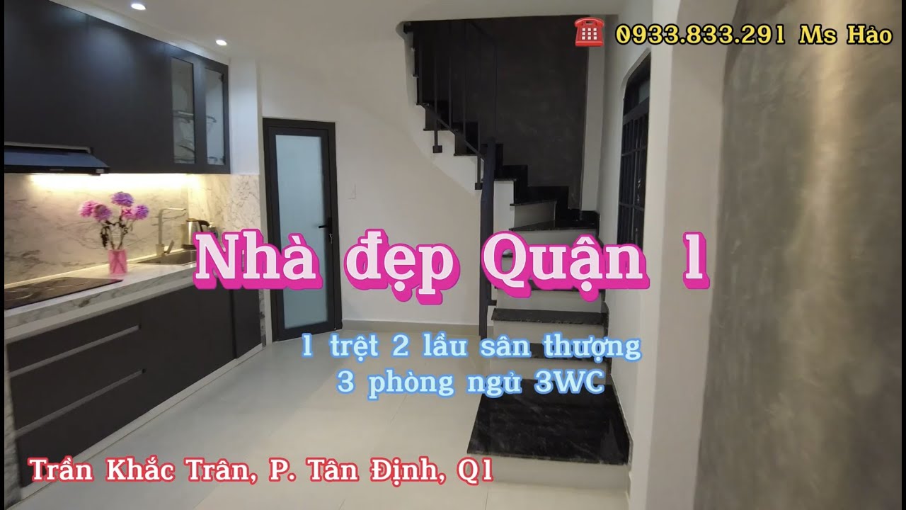 🏡 Bán Nhà Cách Mặt Tiền Trần Khắc Chân Quận 1 Đúng 15m Cực Hiếm 🏡