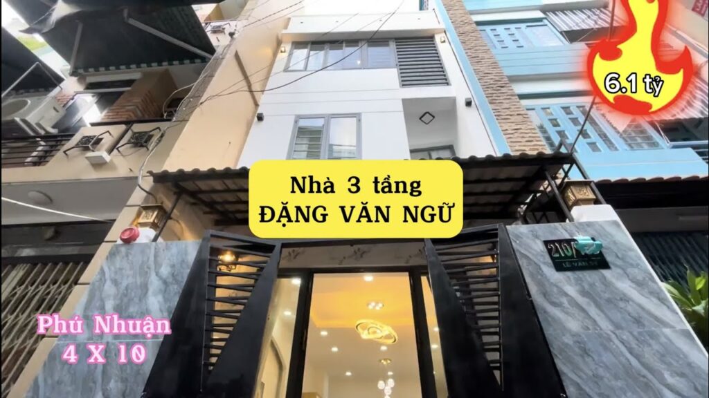 Bán Nhà 3 Tầng Đẹp Phường 10 Phú Nhuận 4mx10m Giá Chỉ 6.1 Tỷ Sát Mặt Tiền