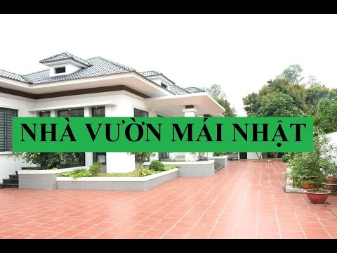 Mẫu nhà vườn mái nhật 1 tầng đẹp tuyệt vời. Tặng bản vẽ mặt bằng