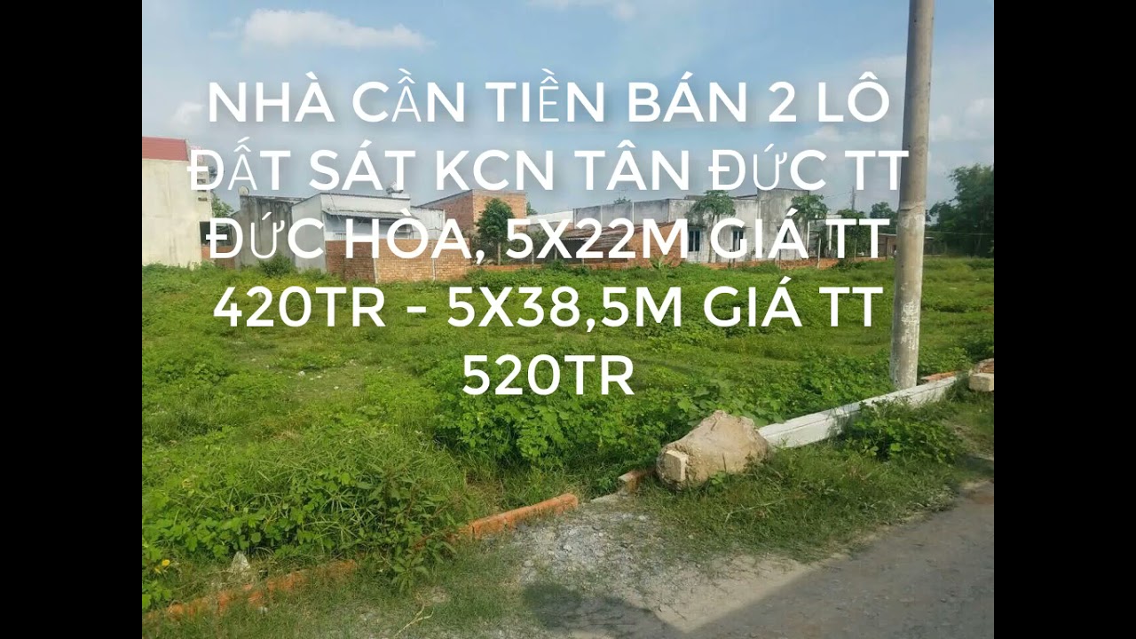 Bán đất thổ cư Đức Hòa Long An giá rẻ. 420 triệu thích hợp đầu tư