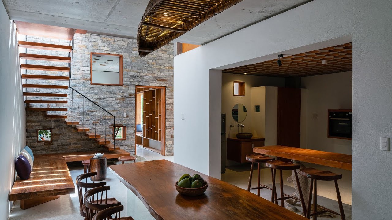 Mẫu nhà liên kế mộc 7,5x20m hiện đại đẹp năm 2020