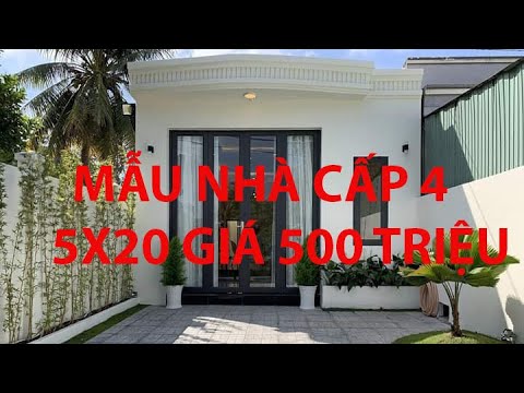 Nhà cấp 4 5×20 có sân trước đẹp mẫu nhà 2020