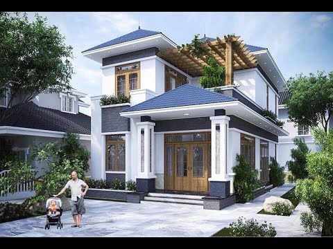 Mẫu biệt thự 2 tầng tân cổ điển đẹp năm 2020