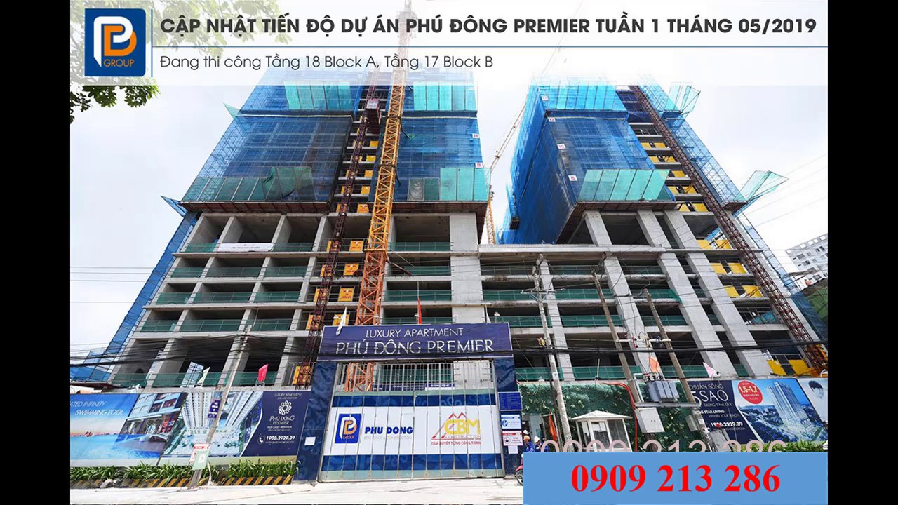 Cập Nhật Tiến Độ căn hộ Phú Đông Premier tuần 2 tháng 5 năm 2019 0909 213 286