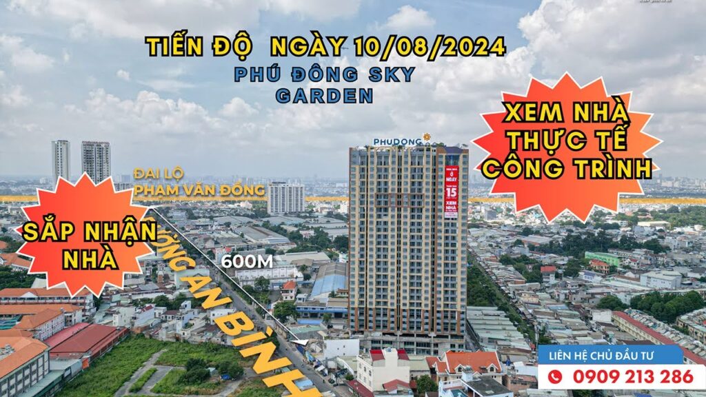 Tiến độ Phú Đông Sky Garden ngày 10 tháng 8 năm 2024 | Căn hộ sắp bàn giao