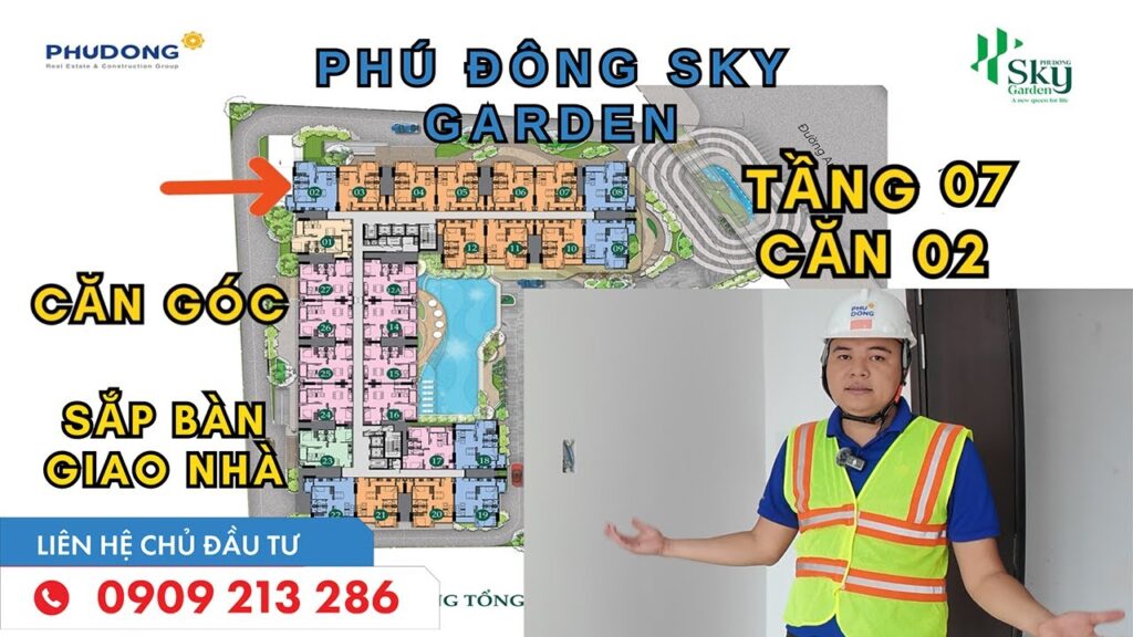 Báo giá căn hộ Phú Đông Sky Garden căn góc 7.02 hướng tây bắc tầng 07 | Xem nhà thực tế