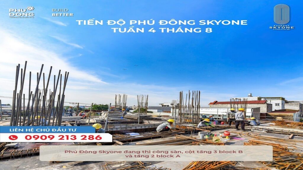 Tiến độ Phú Đông SKy One ngày 24 tháng 8 năm 2024 | Chỉ 320 triệu sở hữu Phú Đông Sky One