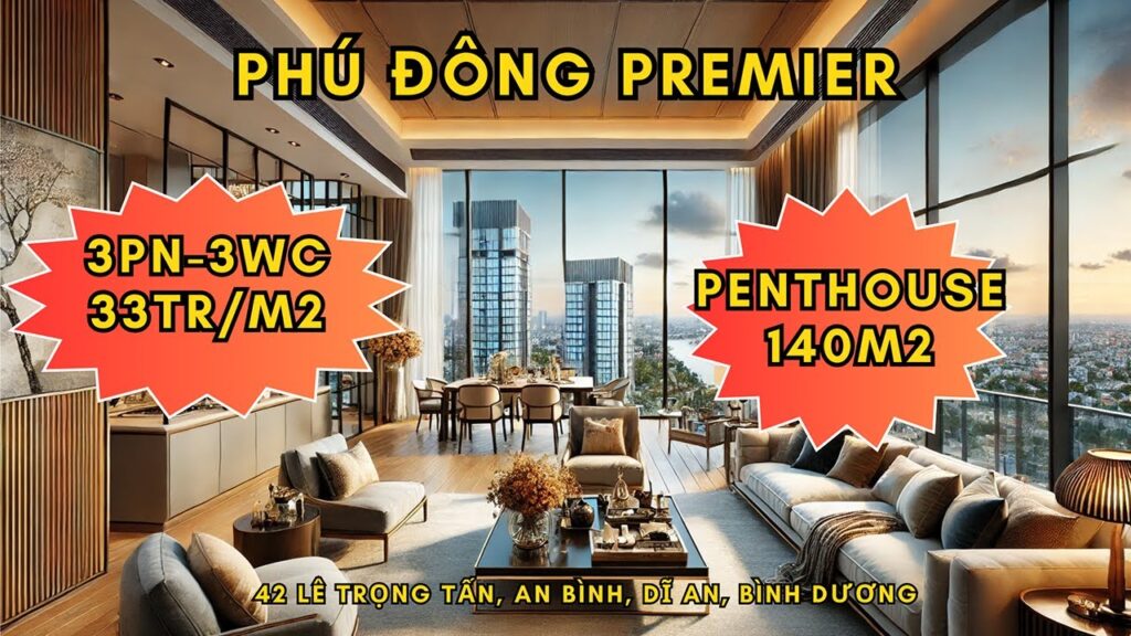 Bán Penthouse 3 Phòng Ngủ Phú Đông Premier   Căn Hộ Cao Cấp Gần Phạm Văn Đồng, Dĩ An